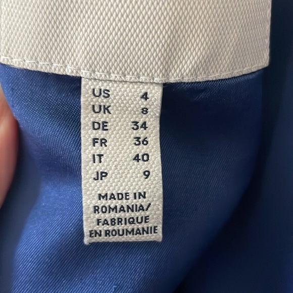 Lands End Size 4 Blue Sleeveless Spring Dress - Picture 5 of 8